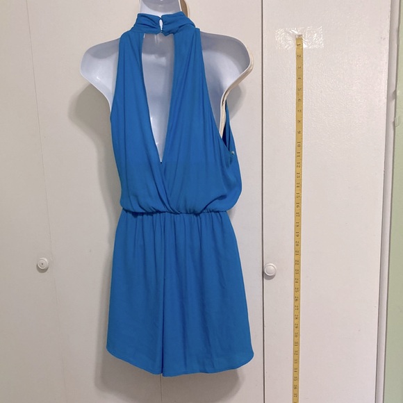 LUSH Romper Shorts Powder Blue Womens Large - Picture 3 of 9